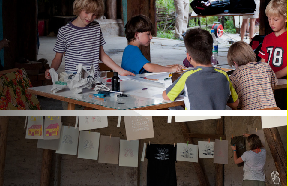 Siebdruck Workshop Pritzen 2013